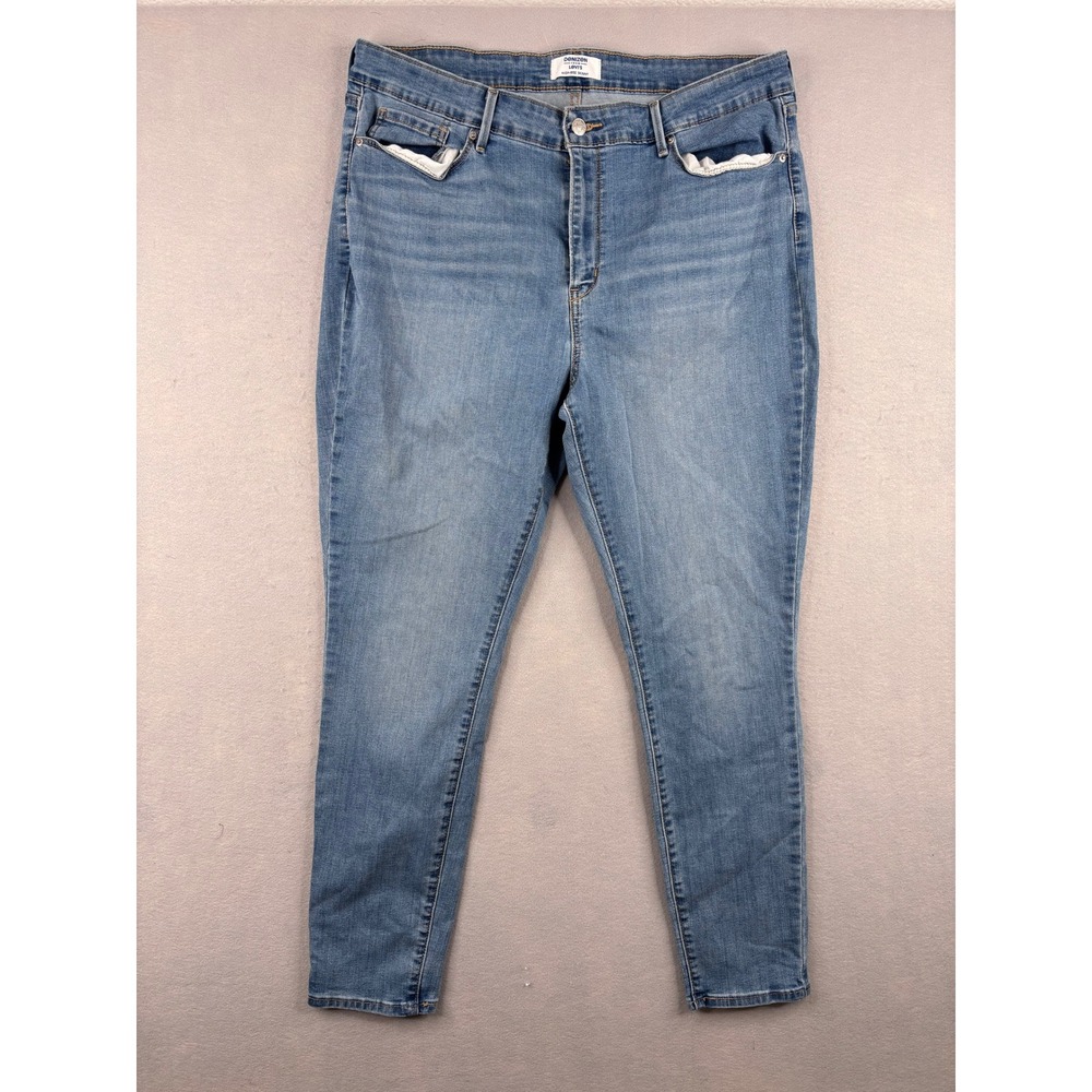 Denizen from Levi's Womens High Rise Skinny Jeans Medium Wash Blue W35 L32 18M